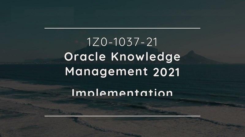 Oracle 1z0-1037-21 Dumps