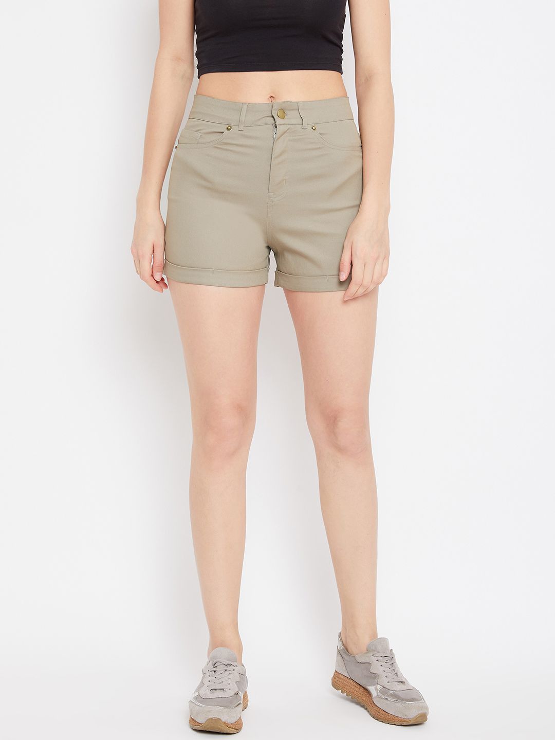 knee length shorts for ladies